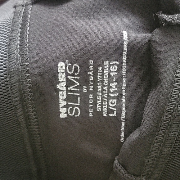 NYGARD SLIMS EUC LG Black Slimming Pants - Picture 3 of 4